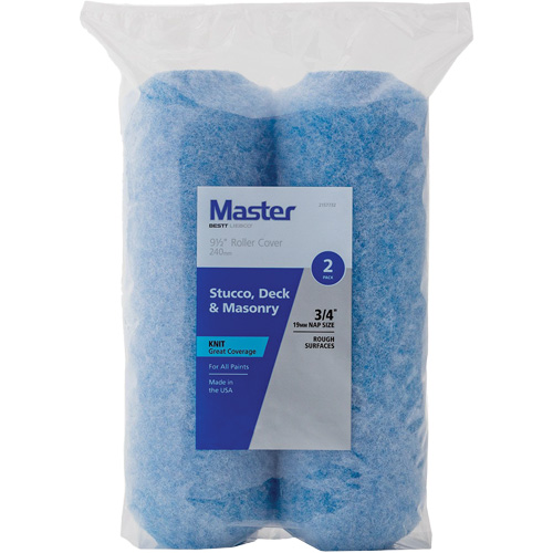 Master Textured Walls Roller Cover, 19 mm (3/4") Nap, 240 mm (9-1/2") L Cantin et fils