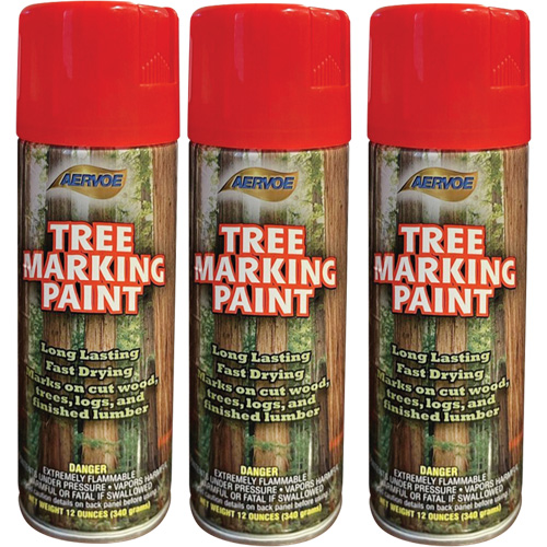 Aervoe 690 Fluorescent Tree Marking Paint, Fluorescent Red, 16 oz. Cantin et fils