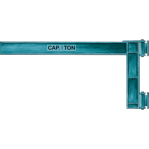 Wall Jibs, I Beam, 5" Flange Width, 4000 lbs. (2 tons) Capacity Cantin et fils