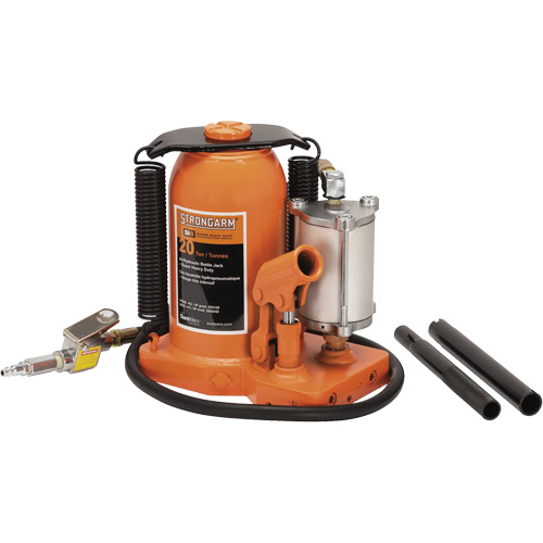 380C Cric-bouteille, 20 tonne(s), Air comprim&eacute;/hydraulique, 20-5/8" Hauteur &eacute;lev&eacute;e Cantin et fils