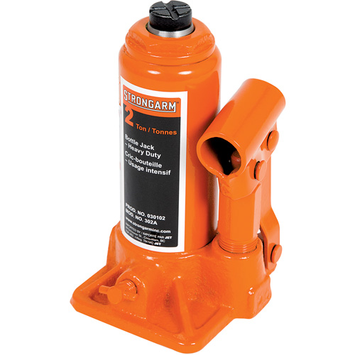 302A Cric-bouteille, 2 tonnes, Hydraulique &agrave; main, 12-1/2" Hauteur &eacute;lev&eacute;e Cantin et fils