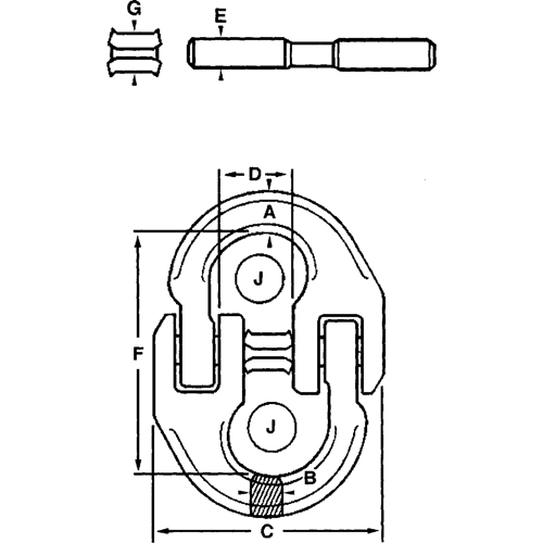 Maillons de connexion en acier alli&eacute; Cantin et fils