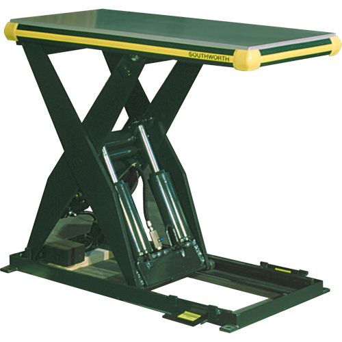 Table &eacute;l&eacute;vatrice hydraulique &agrave; ciseaux Backsaver, Acier, 24" la x 48" lo, Capacit&eacute; 4000 lb Cantin et fils
