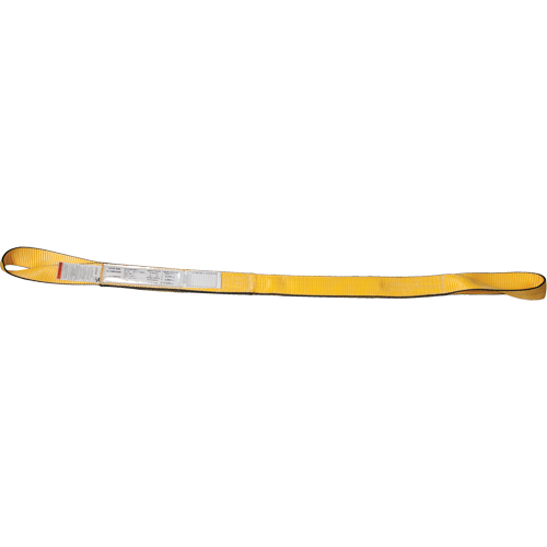 &eacute;lingues de levage en nylon, Pli Simple, Oeillets renvers&eacute;s, Type 4, 2" la x 3' lo, Limite de charge verticale 3100 lb Cantin et fils