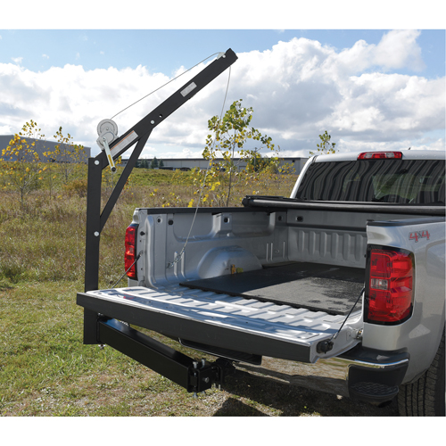 Hitch Mounted Truck Jib Crane, 600 lbs. (0.3 tons) Capacity, 84-5/8" Max. Clearance Cantin et fils
