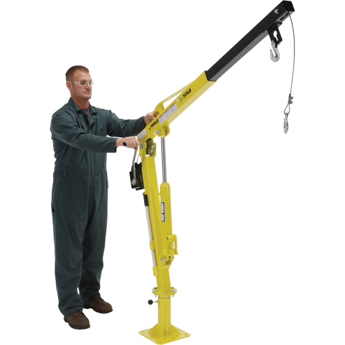Grue &agrave; fl&egrave;che pour camion actionn&eacute;e par treuil, Capacit&eacute; de 500 lb (0,25 tonne), Limite de 102' Cantin et fils