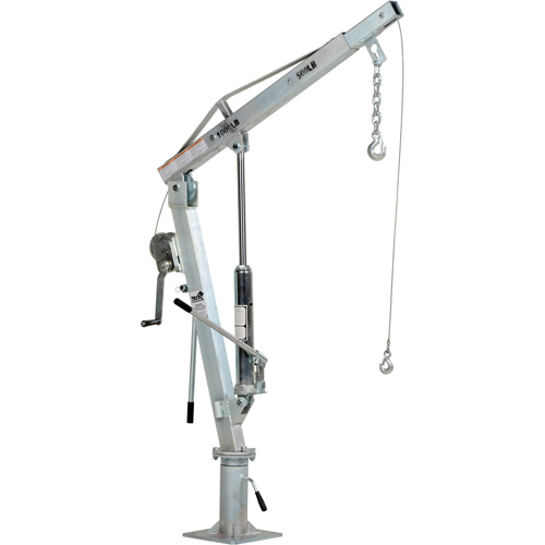 Grue &agrave; fl&egrave;che pour camion actionn&eacute;e par treuil, Capacit&eacute; de 500 lb (0,25 tonne), Limite de 99" Cantin et fils