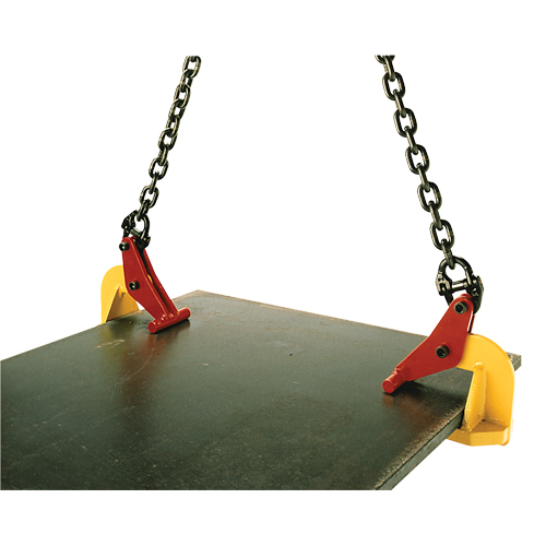 Topal Horizontal Lifting Plate Clamp TLH2 0-120, 4400 lbs. (2.2 tons) Limit, 0" - 4-3/4" Jaw Cantin et fils