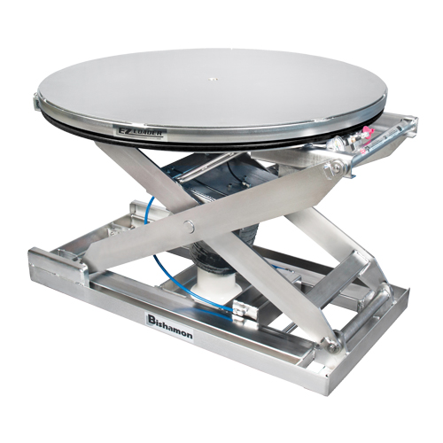 EZ Loader&reg; SS Self-Levelling Pallet Positioner - 100% Stainless Steel, 43" L x 43" W, 4000 lbs. Cap. Cantin et fils