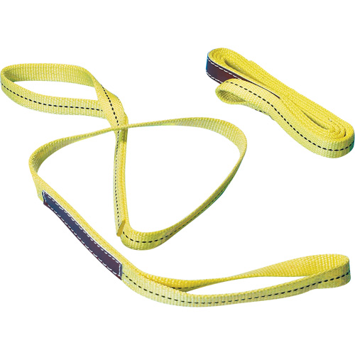 Nylon Sling, Double Ply, Double Eye, Type 3, 1" W x 6' L, 1000 lbs. Vertical Load Limit Cantin et fils