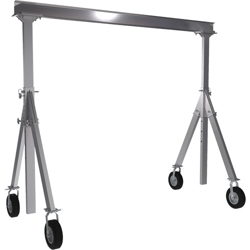 Adjustable Aluminum Gantry Crane, 10' L, 1500 lbs. (0.75 tons) Capacity Cantin et fils