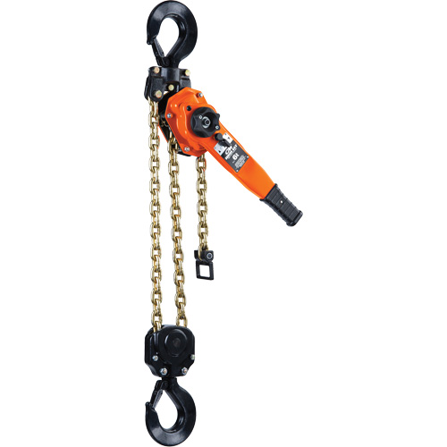 Series 653-A Ratchet Lever Hoist, 5' Lift, 12000 lbs. (6 tons) Capacity, Steel Chain Cantin et fils