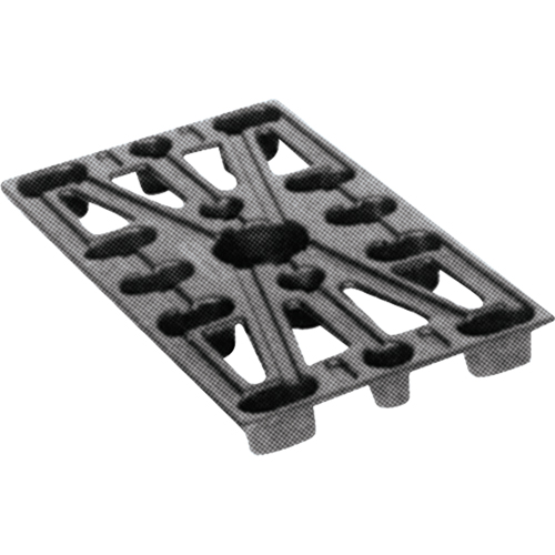 Plastic Pallets, 4-Way Entry, 24" L x 12" W x 1-1/2" H Cantin et fils
