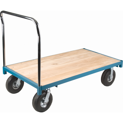 Heavy-Duty Platform Truck, 60" L x 30" W, 1200 lbs. Capacity, Pneumatic Casters Cantin et fils