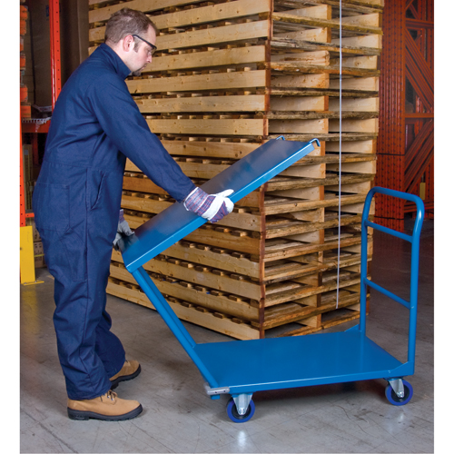 Shelf & Platform Truck, Steel, 24" W x 36" D x 40" H, 1300 lbs. Platform Capacity Cantin et fils