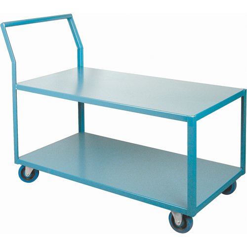 Chariots Surbaiss&eacute;s Robustes, 2 niveaux, 24" la x 48" p x 40" h, 1200 lb Cap Cantin et fils