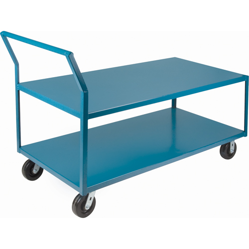 Chariots surbaiss&eacute;s robustes, 2 niveaux, 30" la x 60" p x 41" h, 2400 lb Cap Cantin et fils