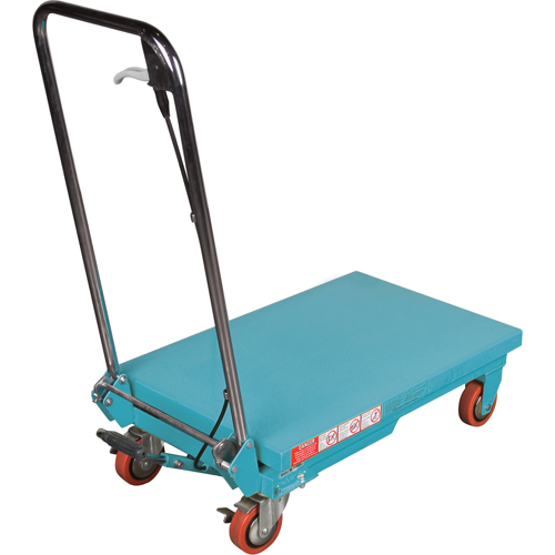 Heavy-Duty Hydraulic Scissor Lift Table, 27-1/2" L x 17-3/4" W, Steel, 330 lbs. Capacity Cantin et fils