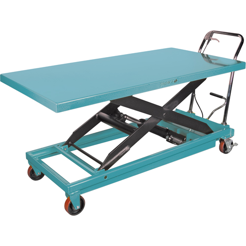Heavy-Duty Hydraulic Scissor Lift Table, 63" L x 31-7/8" W, Steel, 1100 lbs. Capacity Cantin et fils