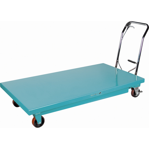 Heavy-Duty Hydraulic Scissor Lift Table, 63" L x 31-7/8" W, Steel, 1100 lbs. Capacity Cantin et fils