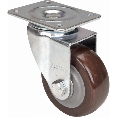 Caster, Swivel, 4" (101.6 mm), Polyurethane, 440 lbs. (199.58 kg.) Cantin et fils