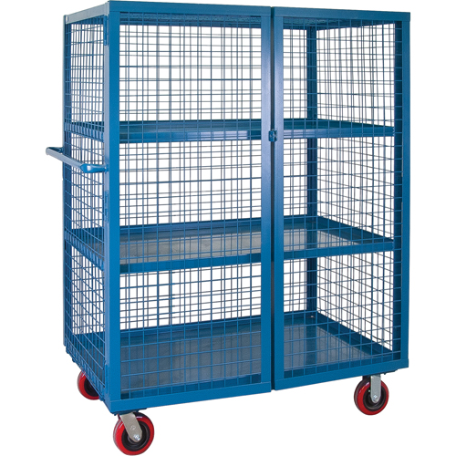 Chariot en treillis m&eacute;tallique, 3 niveaux, 75" lo x 32" la x 62,5" h, Cap. 2400 lb Cantin et fils