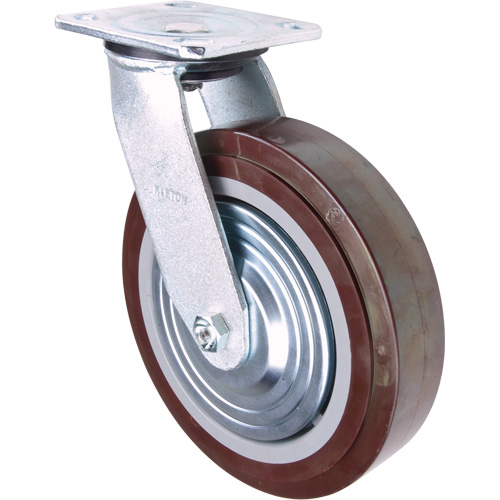 Caster, Swivel, 8" (203.2 mm), Polyurethane, 1000 lbs. (453.6 kg.) Cantin et fils