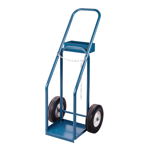 Gas Cylinder Carts, Semi-Pneumatic Wheels, 12" W x 10" L Base, 400 lbs. Cantin et fils