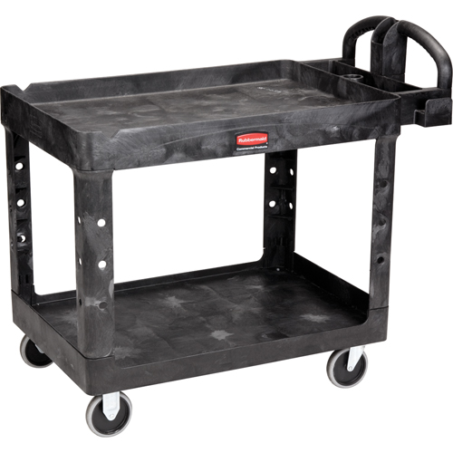 Heavy Duty Utility Cart - 4546-00, 2 Tiers, 26" x 33-1/4" x 55", 750 lbs. Capacity Cantin et fils