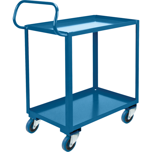 Ergonomic Shelf Truck, 800 lbs. Capacity, Steel, 20" W x 37" H x 32" D, Lip Up Cantin et fils