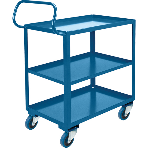Ergonomic Shelf Truck, 800 lbs. Capacity, Steel, 20" W x 37" H x 32" D, Lip Up Cantin et fils