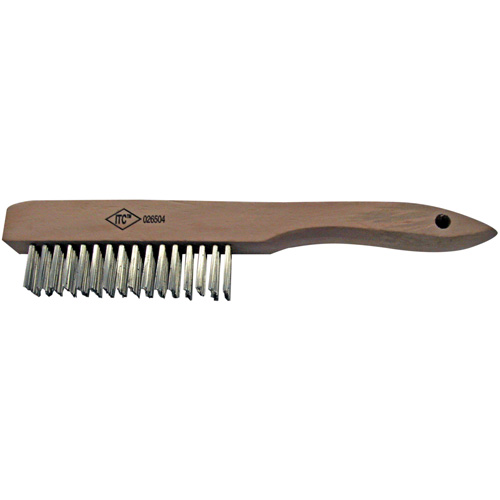 Scratch Brush, Stainless Steel, 4 x 16 Wire Rows Cantin et fils