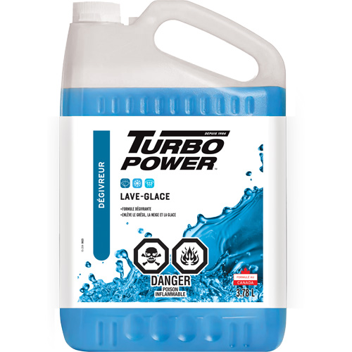 Liquide lave-glace toutes saisons Turbo Power, Cruche, 3,78 L Cantin et fils