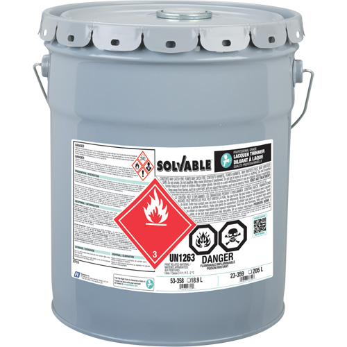 Professional Grade Lacquer Thinner, Pail, 18.9 L Cantin et fils