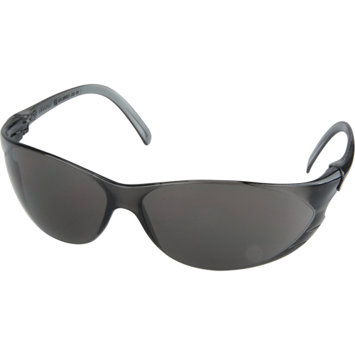 Twister Series Safety Glasses, Grey/Smoke Lens, Anti-Scratch, ANSI Z87+/Meets/Exceeds CSA Z94.3 Cantin et fils
