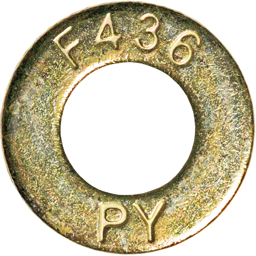 Structural Washer, 7/8", Yellow Zinc Cantin et fils