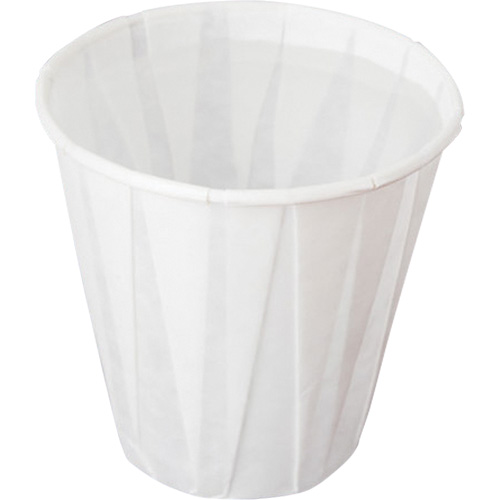 Gobelet pliss&eacute;, Papier, 5 oz, Blanc Cantin et fils