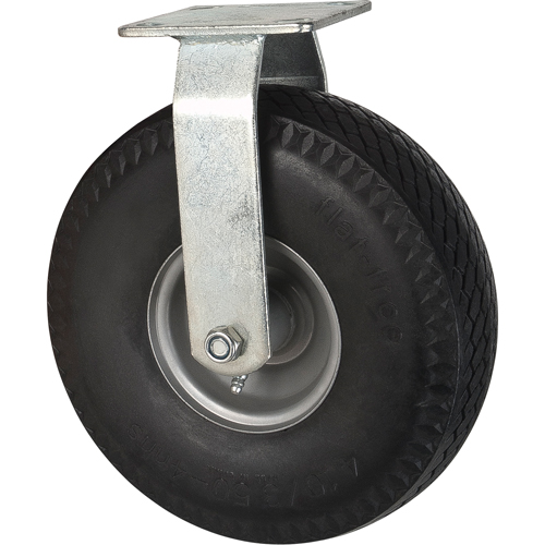 Roulettes anticrevaisons, Fixe, 10" (254 mm), Anticrevaison, 300 lb (136 kg) Cantin et fils