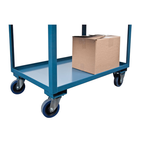 Chariots de service &agrave; bordure profonde, 2 Tiers, 24" la x 47" h x 36" p, Capacit&eacute; 1200 lb Cantin et fils