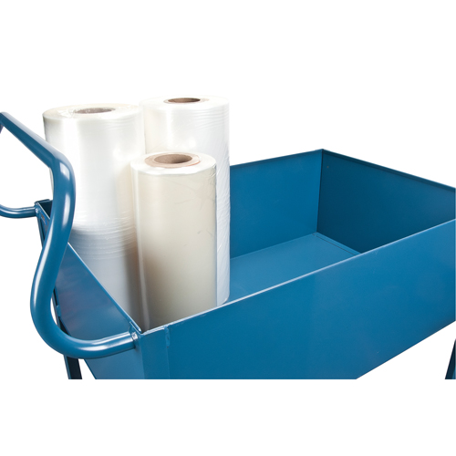 Chariots de service &agrave; bordure profonde, 2 Tiers, 24" la x 47" h x 36" p, Capacit&eacute; 1200 lb Cantin et fils