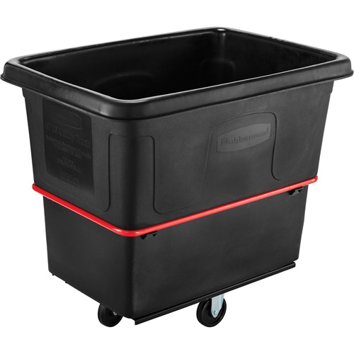 Heavy-Duty Utility Truck, Black Recycled Plastic, 44-3/8" L x 31" W x 38-1/4" H, 16 cu. ft. Volume, 1000 lbs. Capacity Cantin et fils