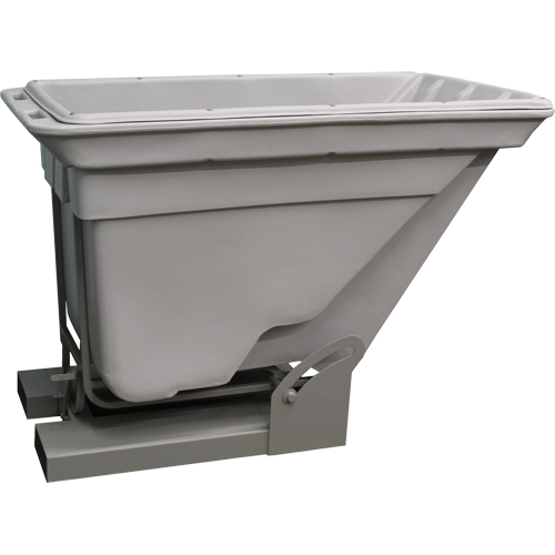 Conteneur autobasculeur, Poly&eacute;thyl&egrave;ne, 5/8 vg³, Gris Cantin et fils