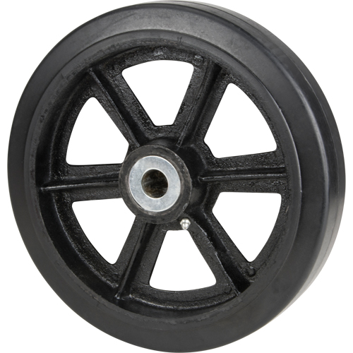 Mold-On Rubber Wheels, 8" (203.2 mm) Dia. x 2" (50.8 mm) W, 600 lbs. (272.155 kg.) Capacity Cantin et fils