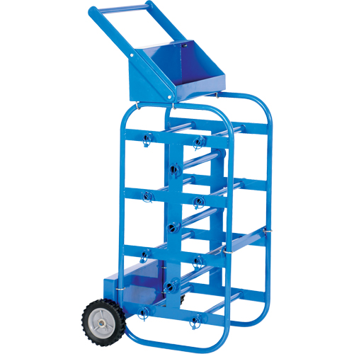 Portable Wire Reel Caddy, Steel, 11 Rod, 19-1/2" W x 43-1/4" H x 17-1/2" D, 150 lbs. Capacity Cantin et fils