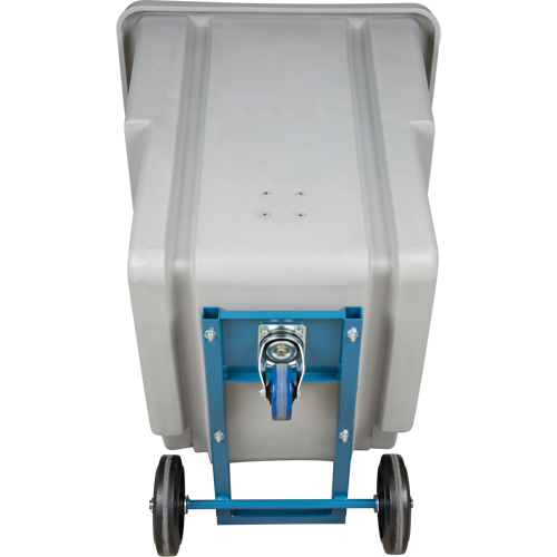 Chariot basculeur en acier, Poly&eacute;thyl&egrave;ne, 0,625 vg³, Capacit&eacute; de charge de 500 lb Cantin et fils