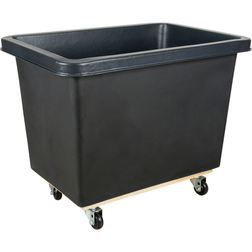 Chariot-caisse en &agrave; parois effil&eacute;es, Poly&eacute;thyl&egrave;ne, 39" lo x 27" la x 30" h, Volume 12 pi³, Capacit&eacute; 500 lb Cantin et fils