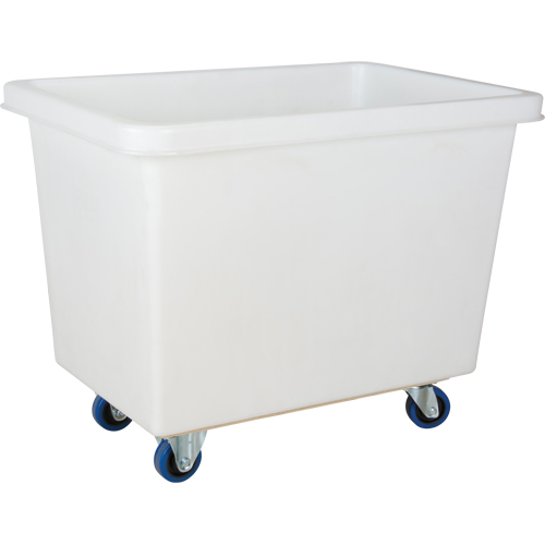 Tapered Wall Box Truck, White Polyethylene, 39" L x 27" W x 31" H, 12 cu. ft. Volume, 600 lbs. Capacity Cantin et fils