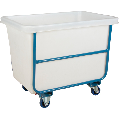 Tapered Wall Box Truck, White Polyethylene, 39" L x 27" W x 31" H, 12 cu. ft. Volume, 1000 lbs. Capacity Cantin et fils