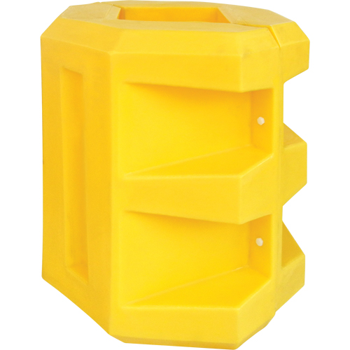 Short Column Protector, 10" x 10" Inside Opening, 24" L x 24" W x 24" H, Yellow Cantin et fils