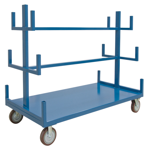 Support mobile pour tuyaux & barres, Acier, 48" la x 36" p x 60" h, Capacit&eacute; de 3000 lb Cantin et fils
